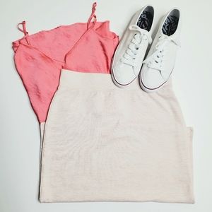 NWT Sofspun Slips At Sides Pencil Midi Skirt /XS